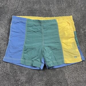 Vintage Givenchy Activewear Colorblock Swim Trunks Men's XL Nylon Mesh Lined 80s